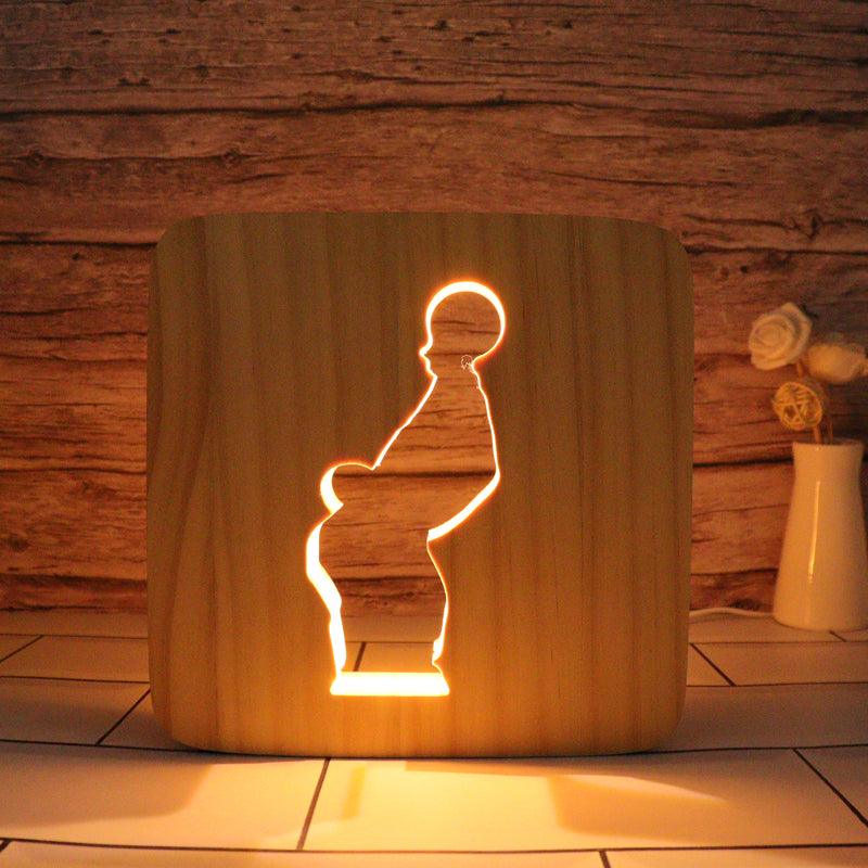 Basketball Shooter Santa Hallow Carving Lamp For Basketball Enthusiast-3D Optical Lamp