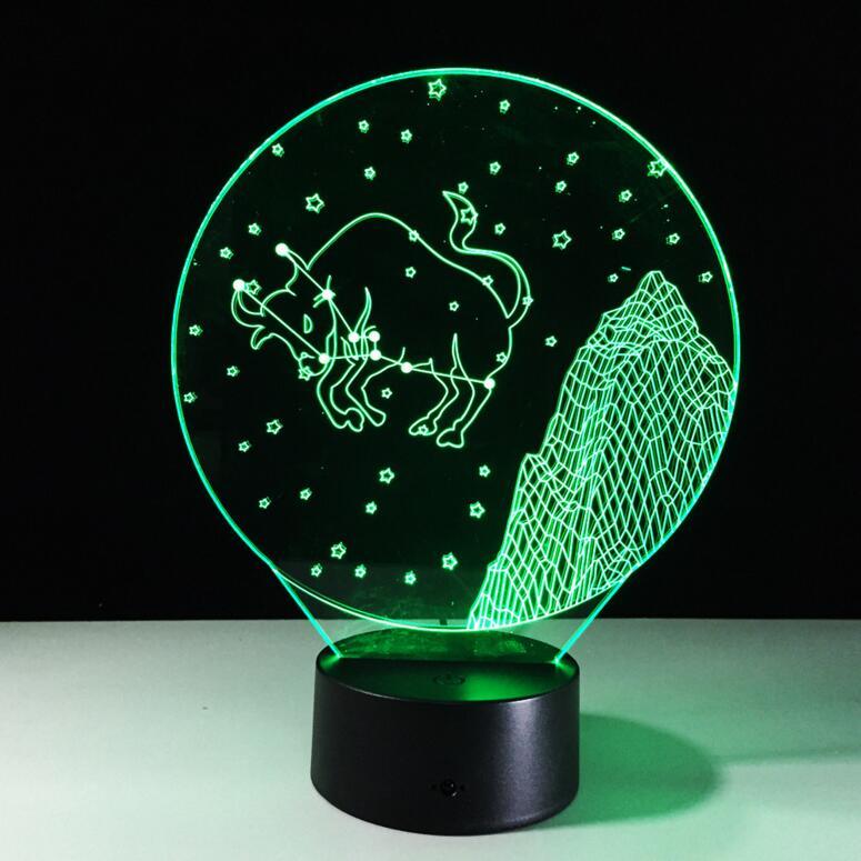 Taurus Constellation LED Lamp-3D Optical Lamp