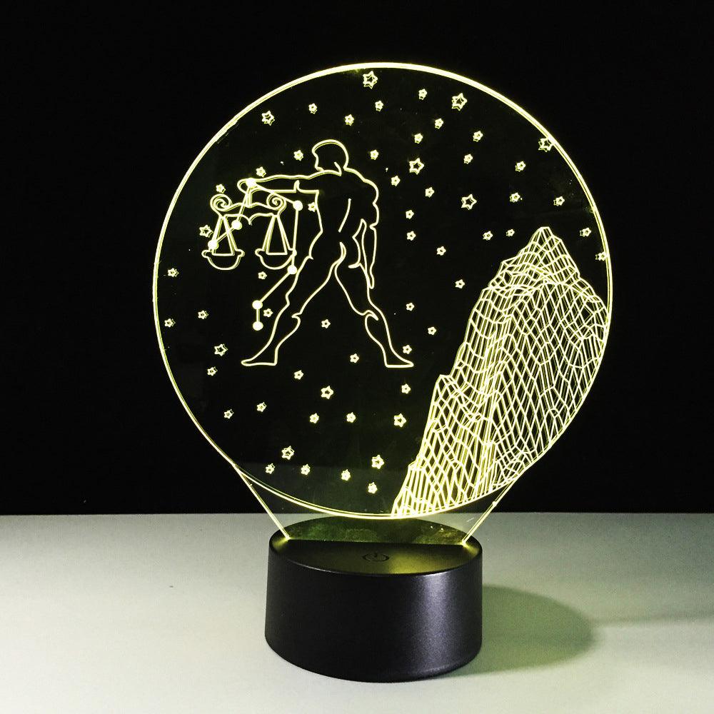 Libra Constellation LED Lamp-3D Optical Lamp