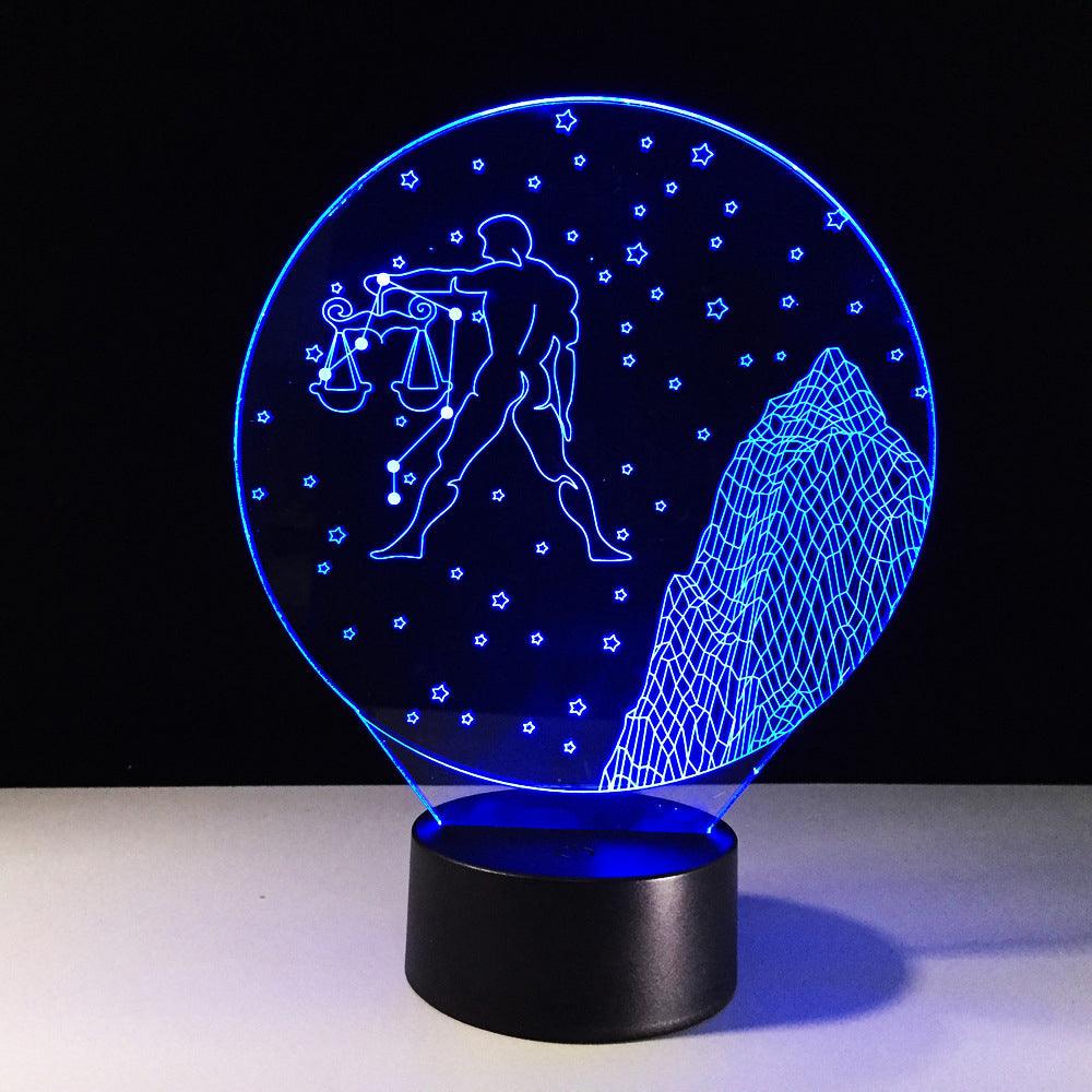 Libra Constellation LED Lamp-3D Optical Lamp