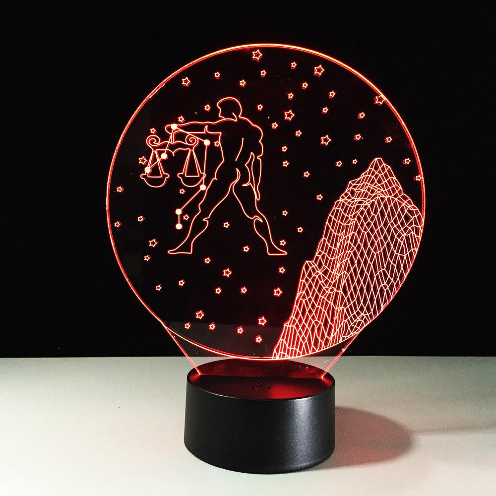 Libra Constellation LED Lamp-3D Optical Lamp