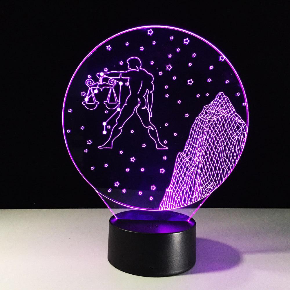 Libra Constellation LED Lamp-3D Optical Lamp