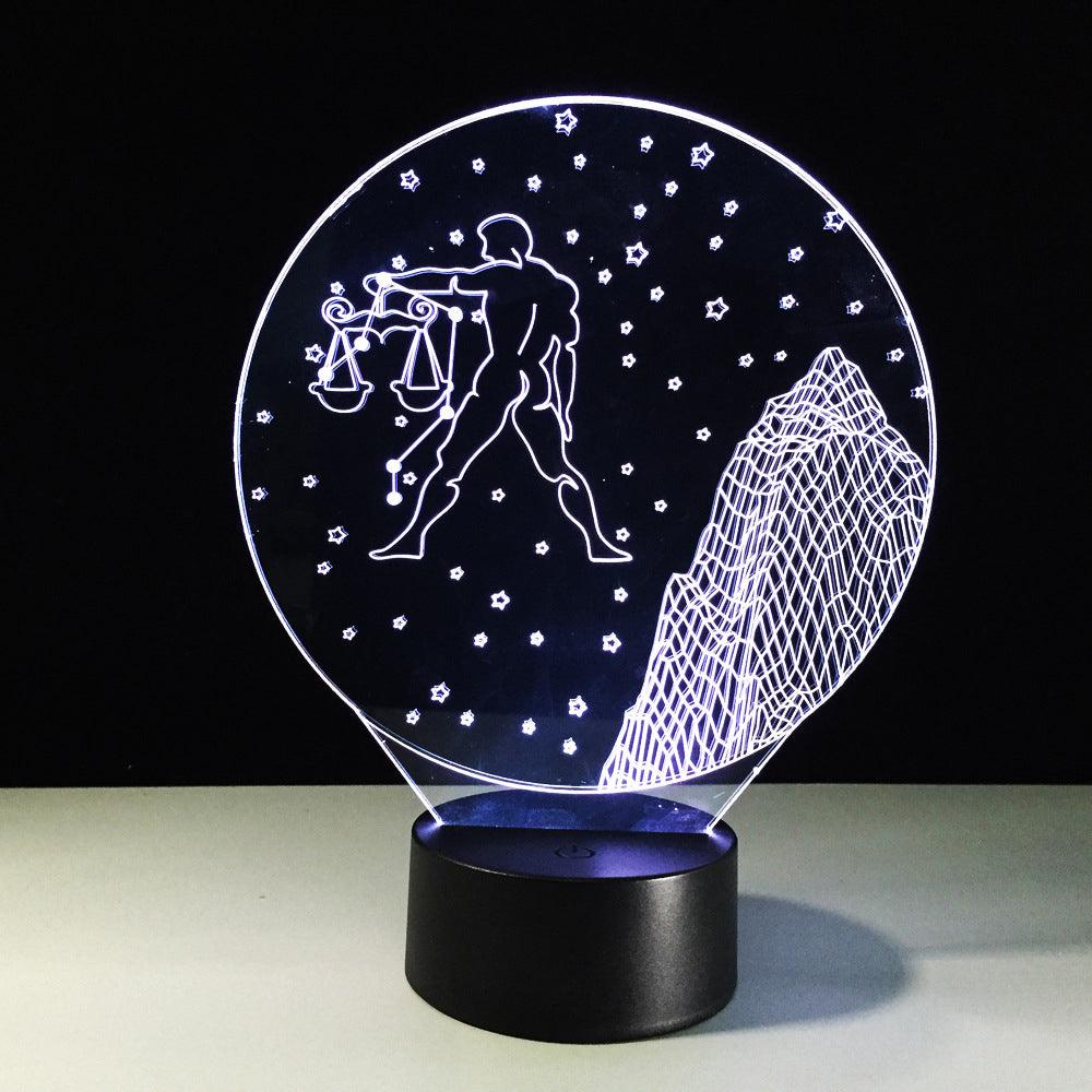 Libra Constellation LED Lamp-3D Optical Lamp