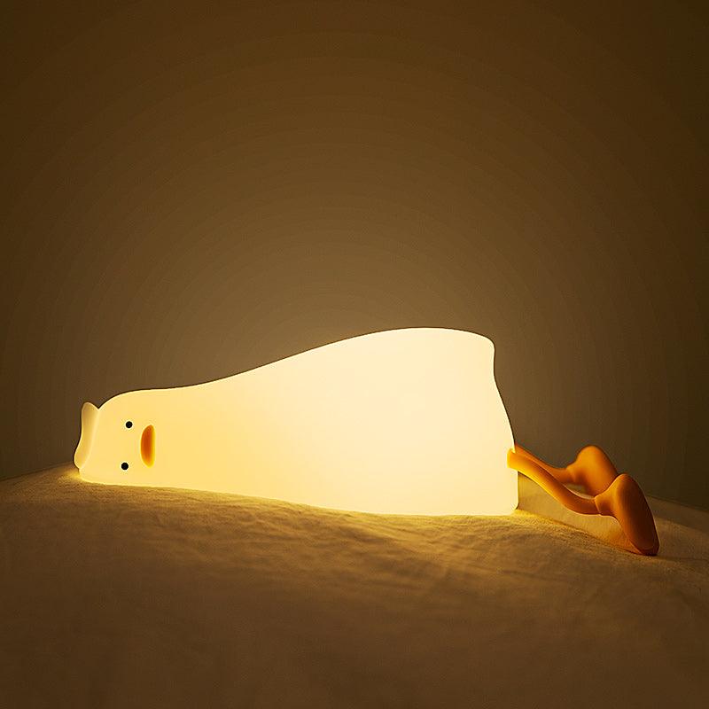 3D Acrylic LED Lie Flat Duck Night Light-3D Optical Lamp