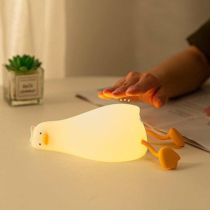 3D Acrylic LED Lie Flat Duck Night Light-3D Optical Lamp