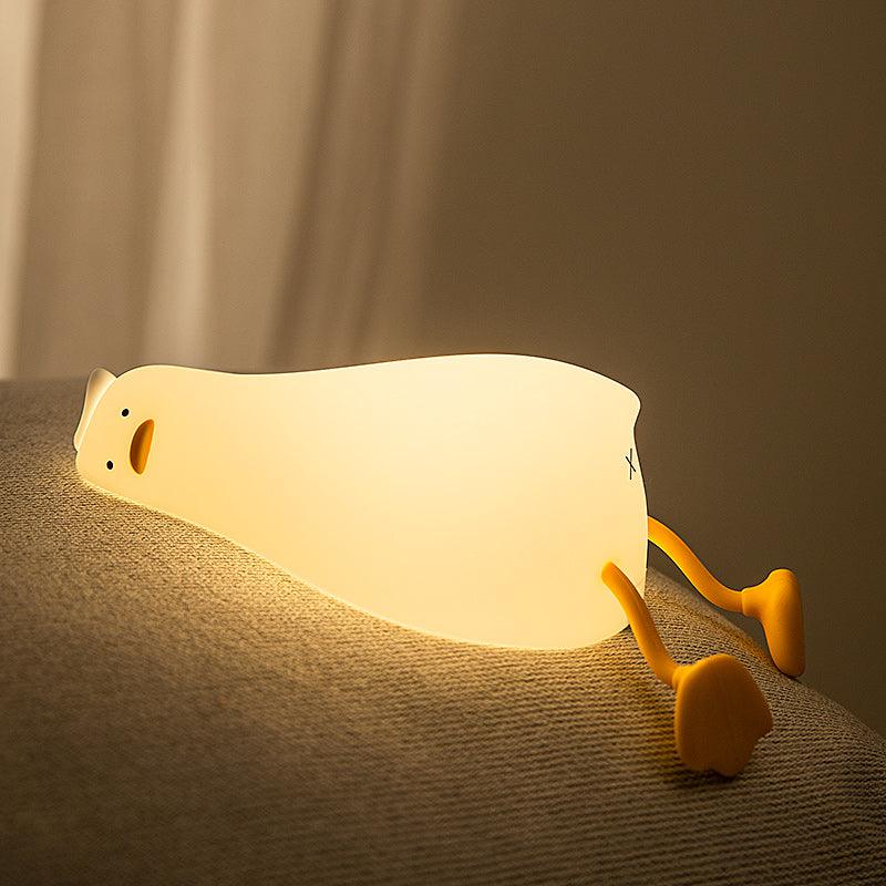 3D Acrylic LED Lie Flat Duck Night Light-3D Optical Lamp