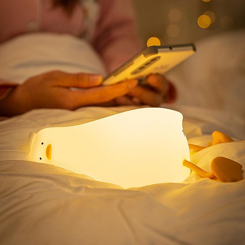 3D Acrylic LED Lie Flat Duck Night Light-3D Optical Lamp