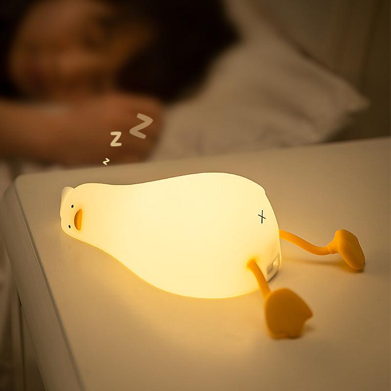 3D Acrylic LED Lie Flat Duck Night Light-3D Optical Lamp
