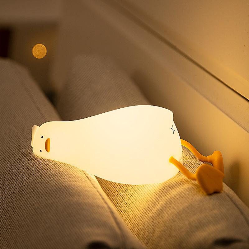 3D Acrylic LED Lie Flat Duck Night Light-3D Optical Lamp