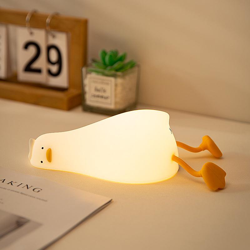 3D Acrylic LED Lie Flat Duck Night Light-3D Optical Lamp