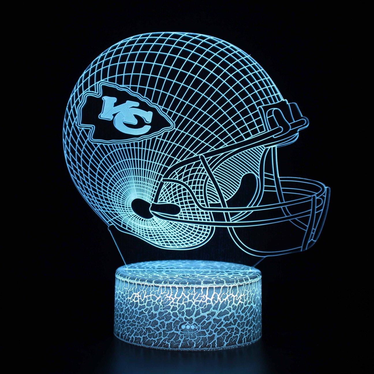 Kansas City Chiefs Inspired 3D Optical Illusion Lamp - 3D Optical Lamp