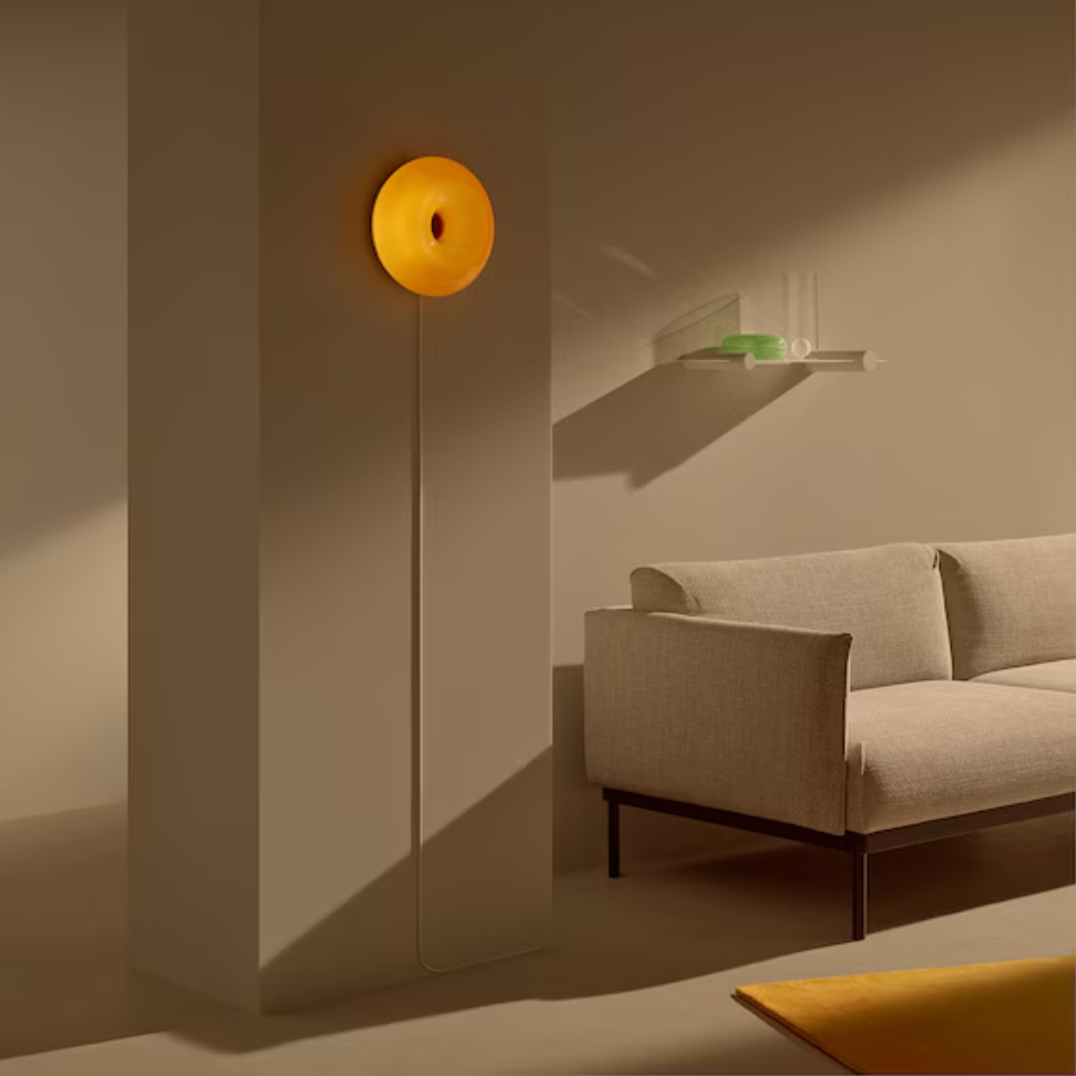 Modern Orange Glass Lamp-3D Optical Lamp