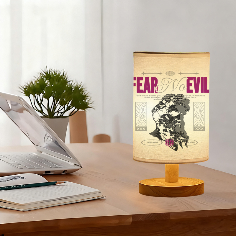 Modern USB-Powered Linen Lamp with Unique Design & Exquisite Patterns