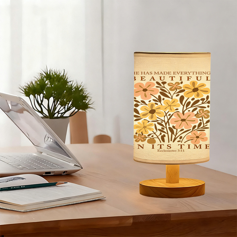 Modern USB-powered Linen Lamp with a Unique Design and Exquisite Patterns.