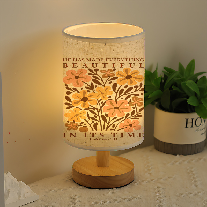 Modern USB-powered Linen Lamp with a Unique Design and Exquisite Patterns.