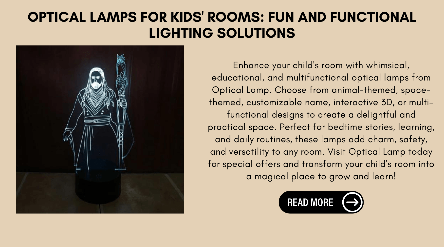 Optical Lamps For Kids' Rooms: Fun And Functional Lighting Solutions - 3D Optical Lamp