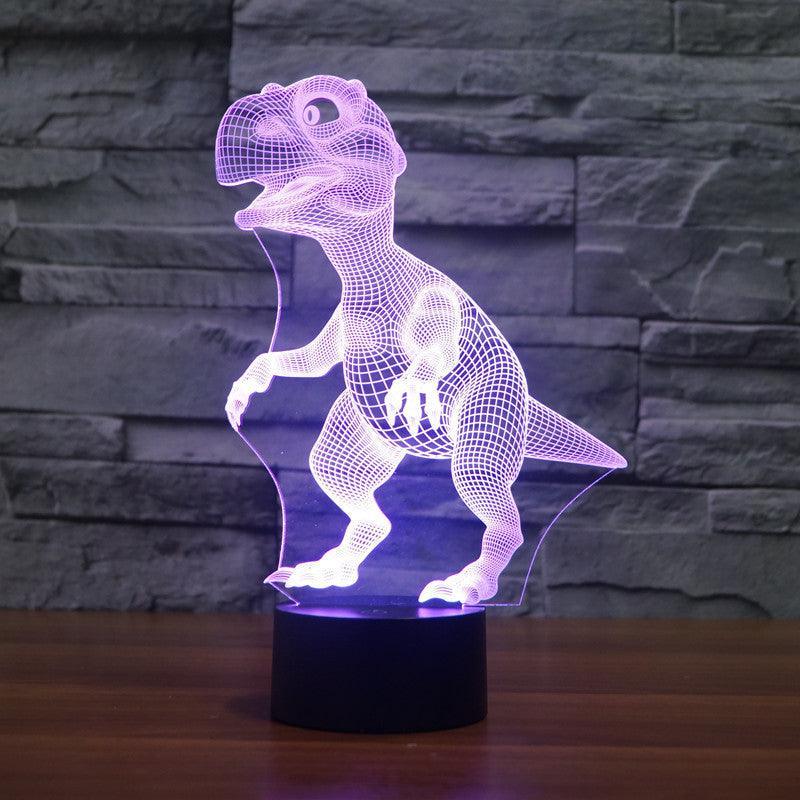 Cartoon Dinosaur 3D Optical Illusion Lamp - 3D Optical Lamp