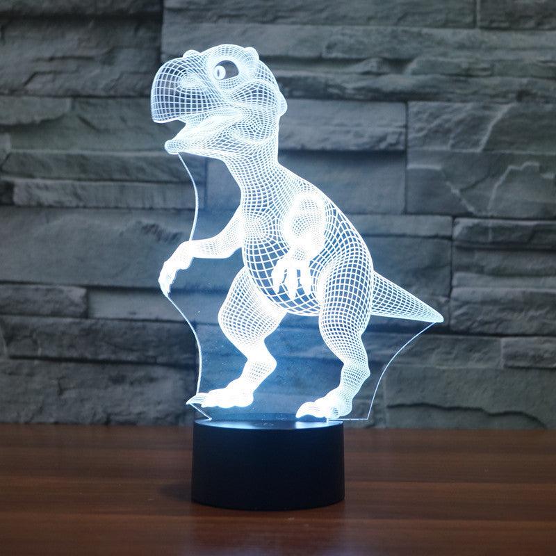 Cartoon Dinosaur 3D Optical Illusion Lamp - 3D Optical Lamp