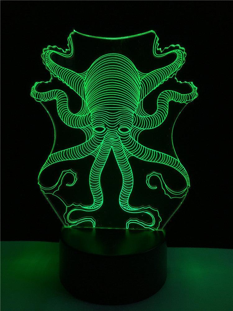 Octopus 3D Night Lamp-3D Optical Lamp