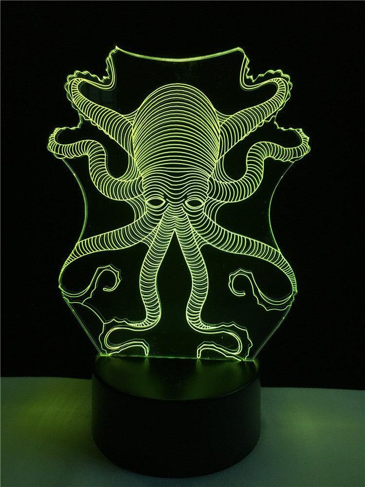 Octopus 3D Night Lamp-3D Optical Lamp