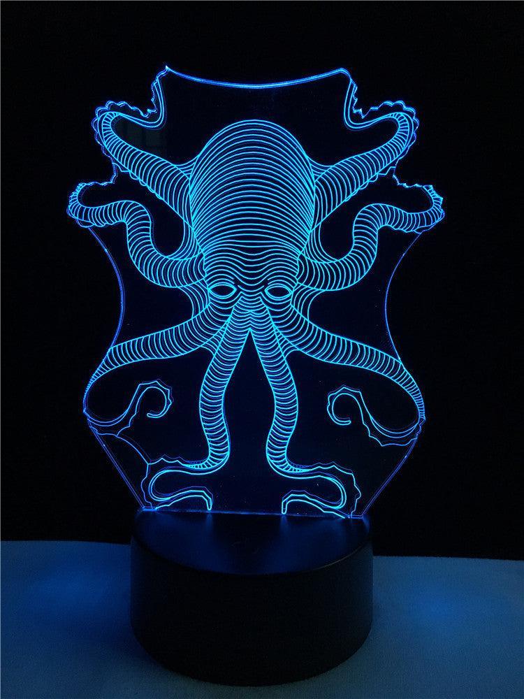 Octopus 3D Night Lamp-3D Optical Lamp