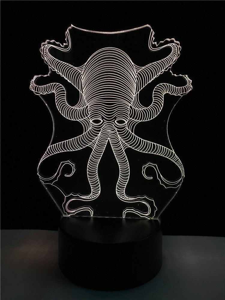 Octopus 3D Night Lamp-3D Optical Lamp