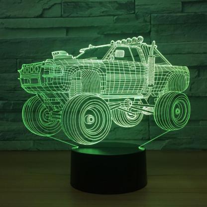 Off Road Vehicle 3D Optical Illusion Lamp - 3D Optical Lamp