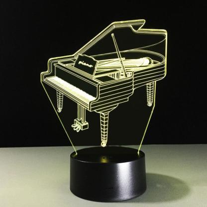 Piano 3D Optical Illusion Lamp - 3D Optical Lamp