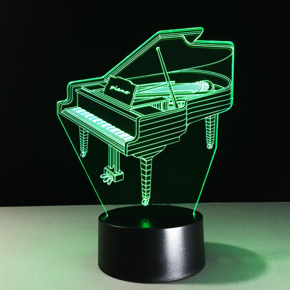 Piano 3D Optical Illusion Lamp-3D Optical Lamp
