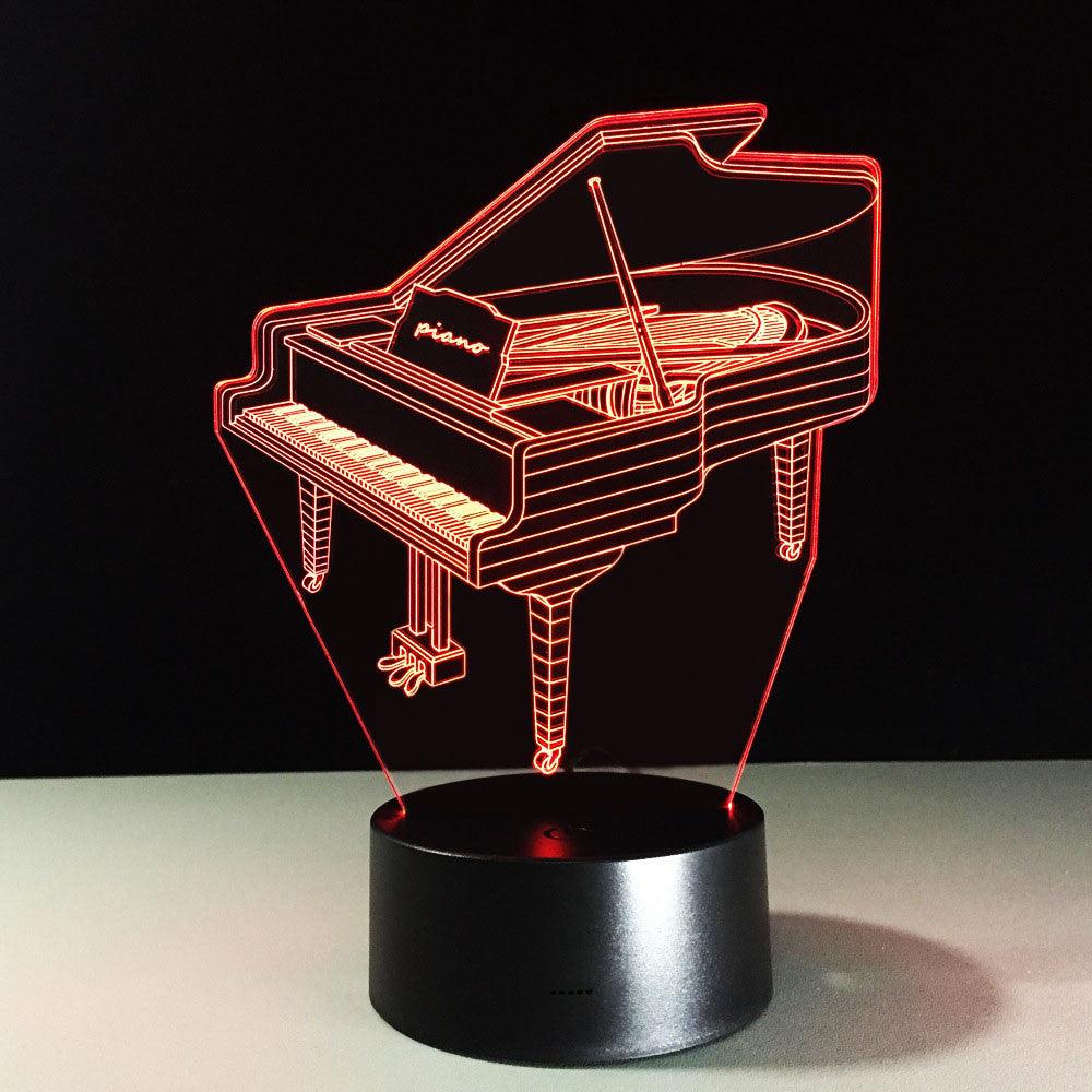 Piano 3D Optical Illusion Lamp-3D Optical Lamp