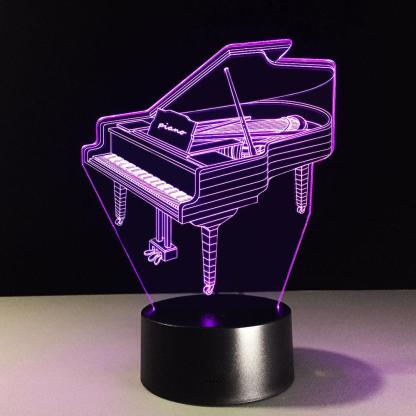 Piano 3D Optical Illusion Lamp - 3D Optical Lamp