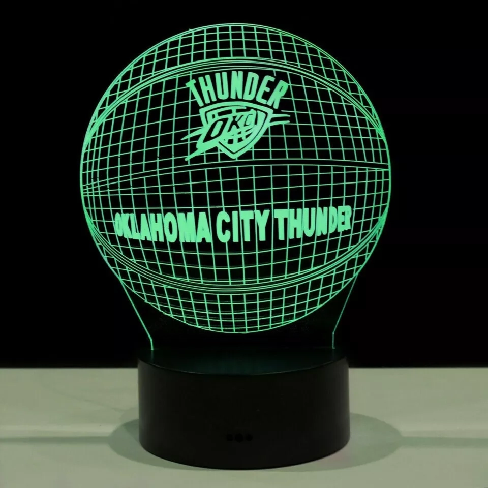 Oklahoma City Thunder Themed Helmet LED Night Light