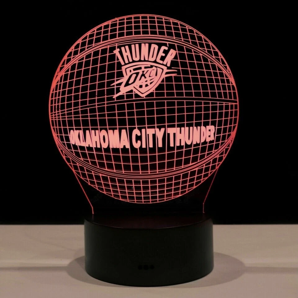Oklahoma City Thunder Themed Helmet LED Night Light