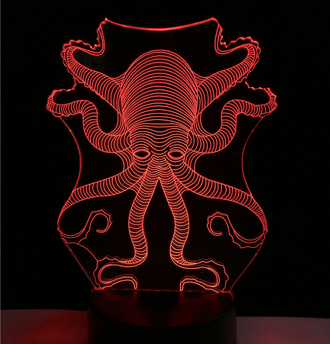 Octopus 3D Night Lamp-3D Optical Lamp