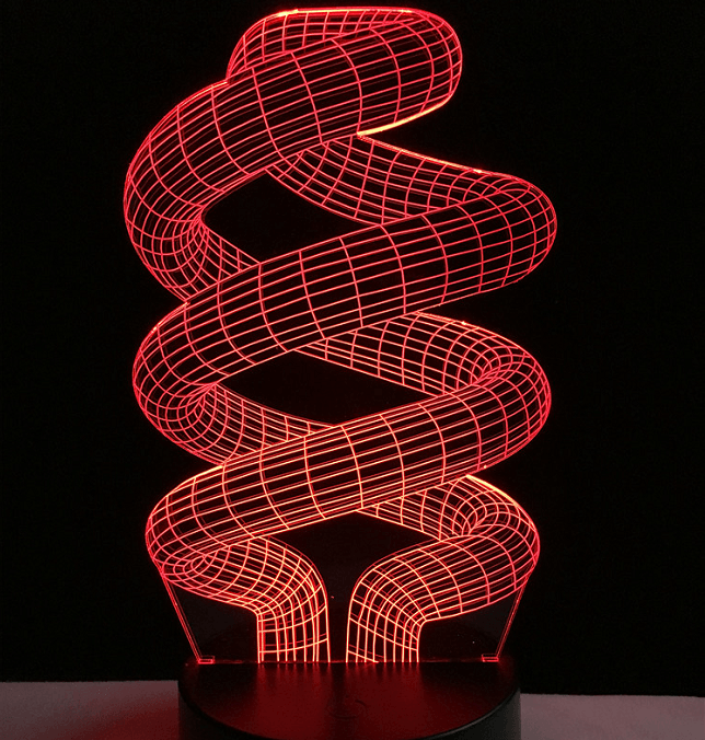 Spiral Ring Illusion Lamp-3D Optical Lamp