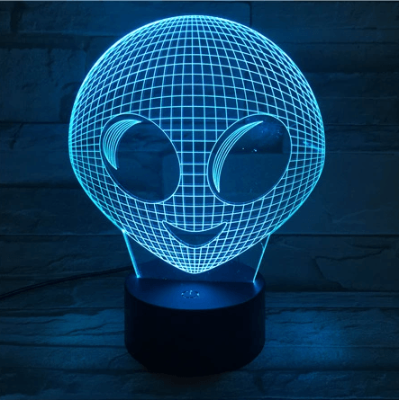 Alien 3D Optical Illusion Lamp-3D Optical Lamp