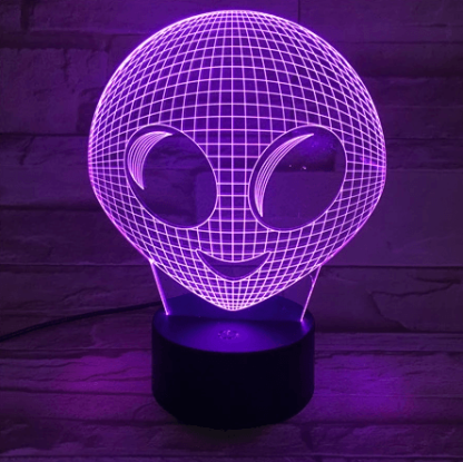 Alien 3D Optical Illusion Lamp - 3D Optical Lamp