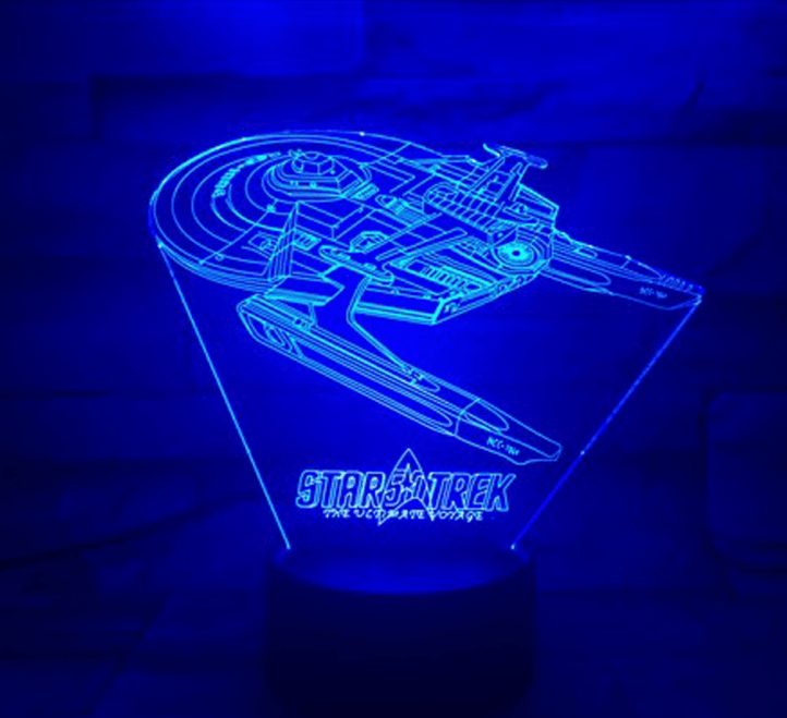 Star Trek 3D Optical Illusion Lamp - 3D Optical Lamp