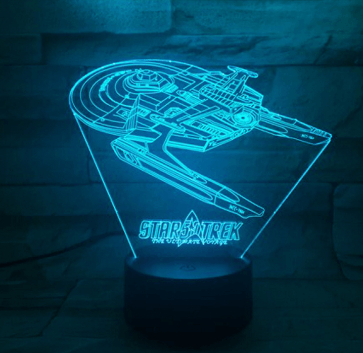 Star Trek 3D Optical Illusion Lamp - 3D Optical Lamp