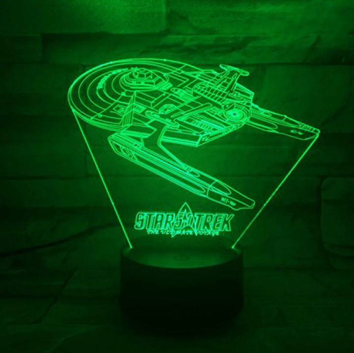 Star Trek 3D Optical Illusion Lamp - 3D Optical Lamp