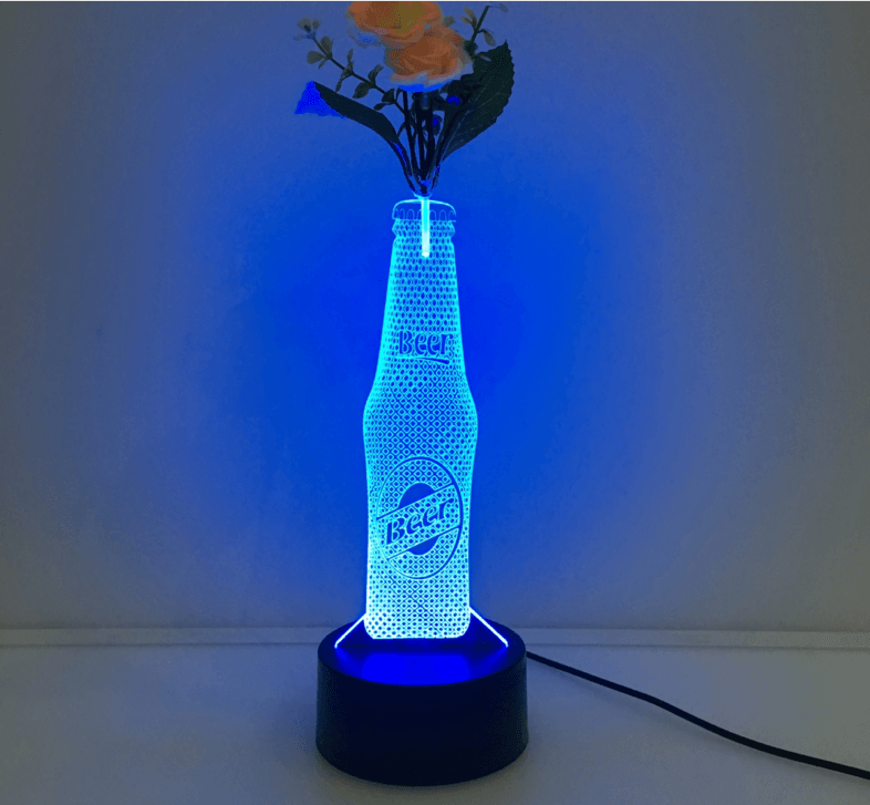 3D Flower Vase Arrangement Lamp-3D Optical Lamp