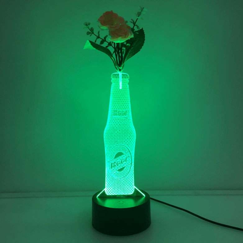 3D Flower Vase Arrangement Lamp-3D Optical Lamp