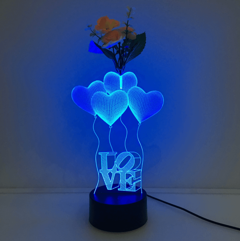 Heart Balloon LED Lamp-3D Optical Lamp