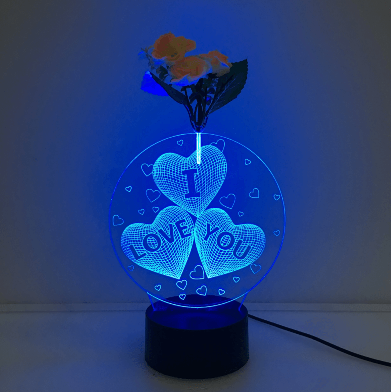 Heart Message LED Lamp-3D Optical Lamp