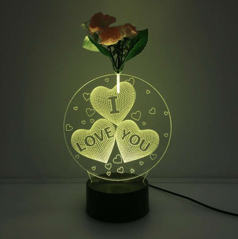 Heart Message LED Lamp-3D Optical Lamp
