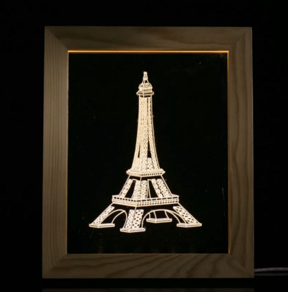 Eiffel Tower Frame Lamp-3D Optical Lamp