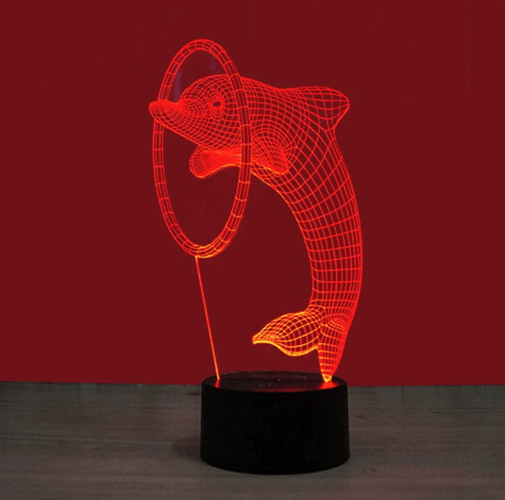 3D Dolphin Illusion Lamp-3D Optical Lamp