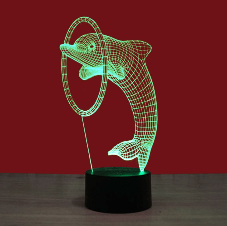 3D Dolphin Illusion Lamp-3D Optical Lamp
