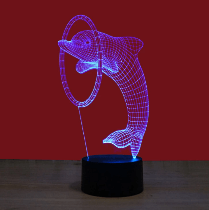 3D Dolphin Illusion Lamp-3D Optical Lamp
