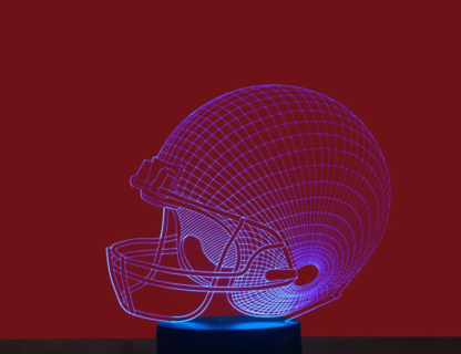 Football Helmet 3D Light Colorful Lights Creative Lamp - 3D Optical Lamp